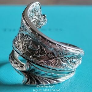 1872 Tiffany & Co. Persian Nut Pick Ring Sterling Silver Luxury Vintage #155